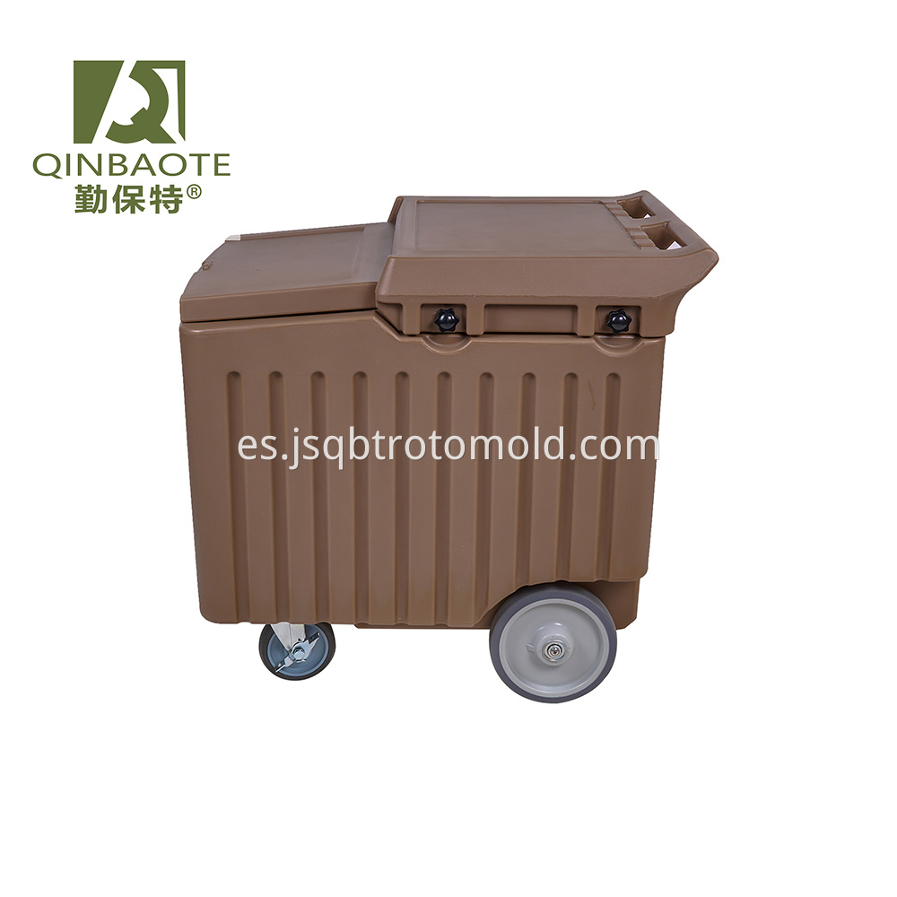 Sliding Lid Portable Ice Cart